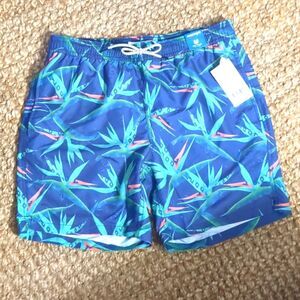 NWT Maamgic Swim Trunks Mesh Liner Drawstring, Elastic Waist Med